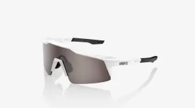 100% Percent Speedcraft SL Cycling Sunglasses Matte White Hiper Silver