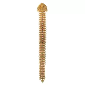 22K Antique Gold & Gemstone Temple Jada (201.8gm)