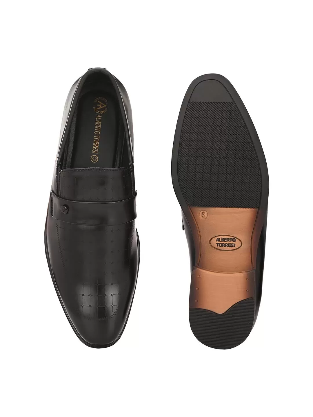 Alberto Torresi Synthetic Black Slip On