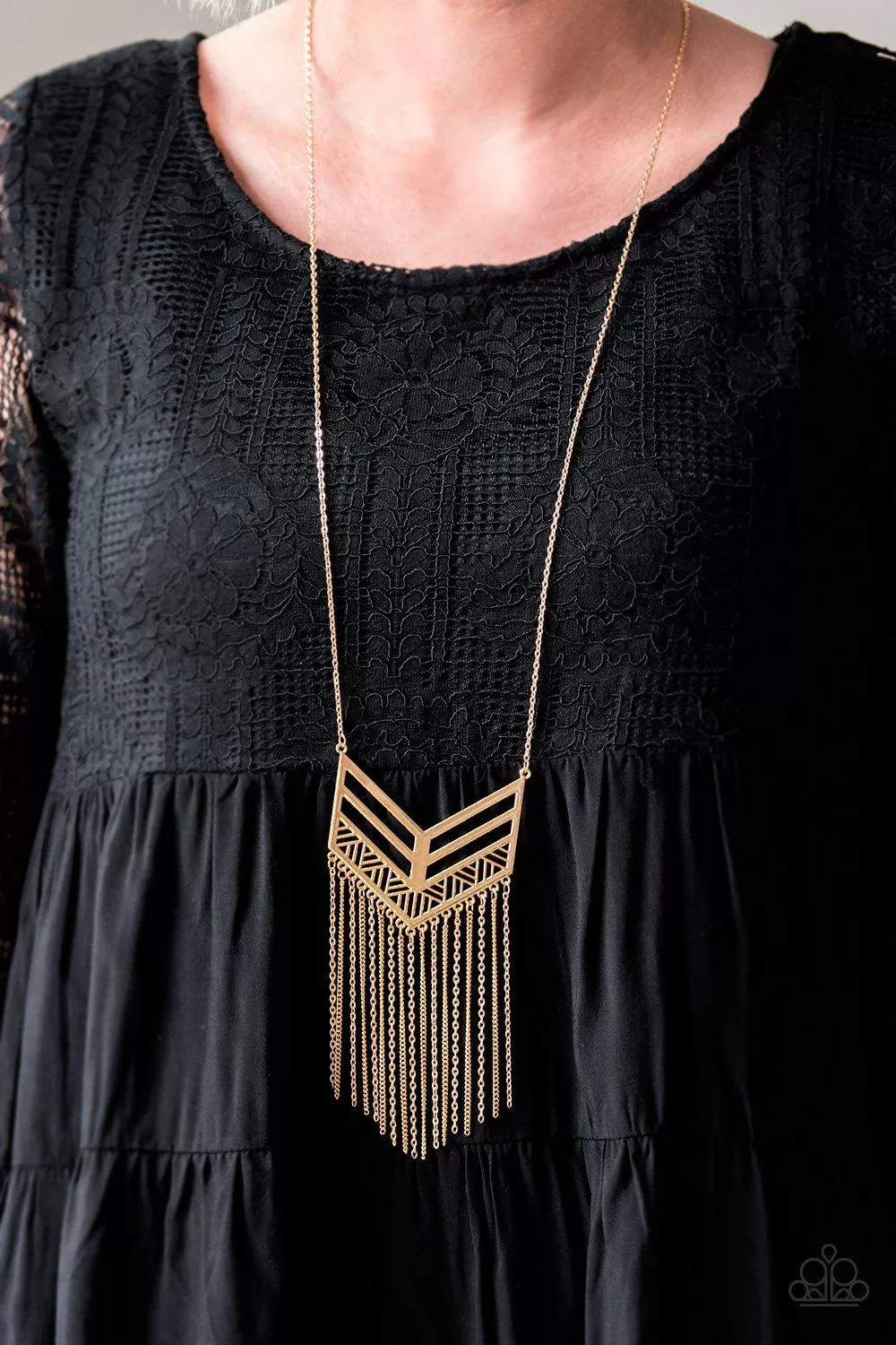 Alpha Attitude Gold Necklace - Paparazzi Accessories