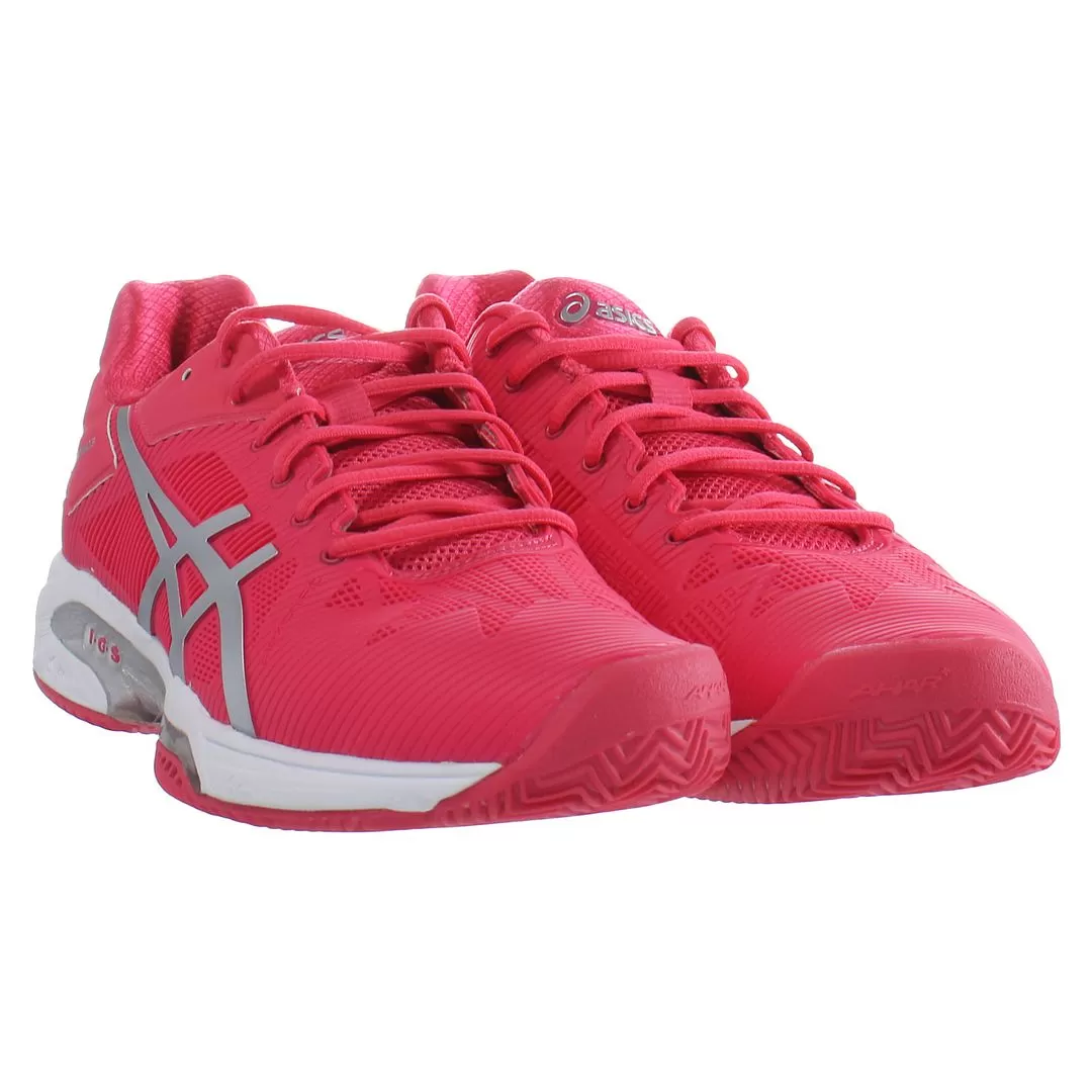 Asics Gel-Solution Speed 3 Clay Womens Pink Padel Trainers