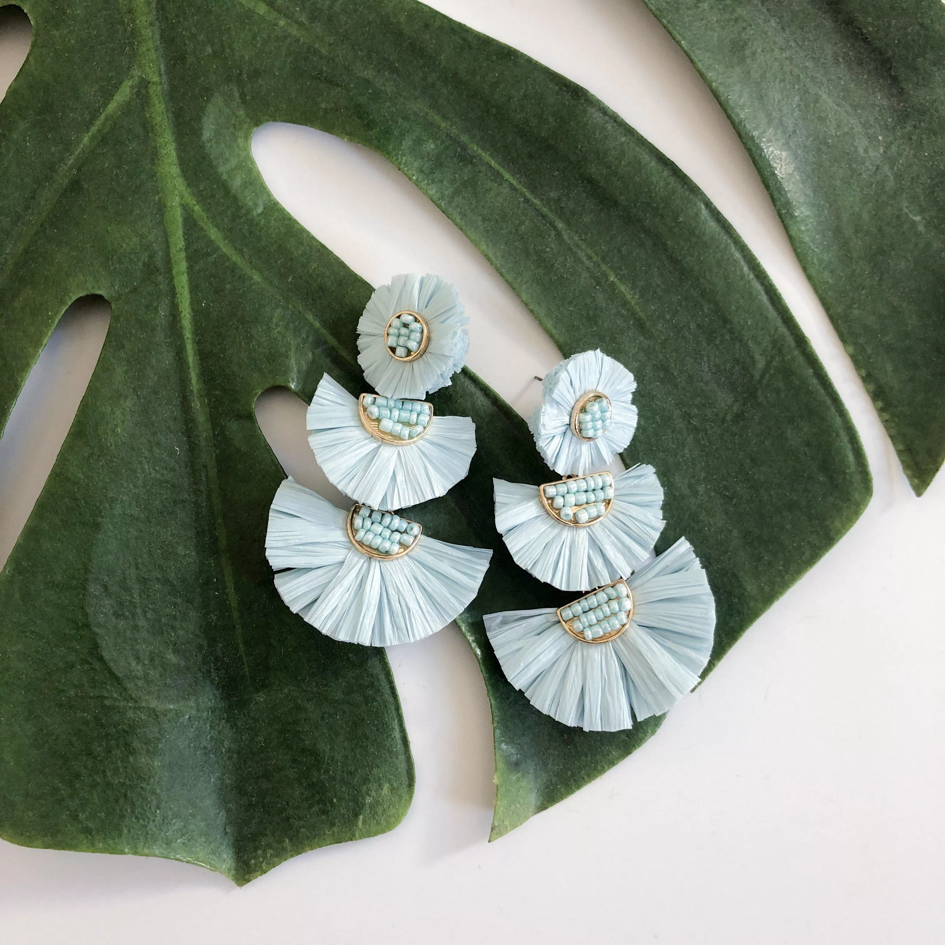 Bellini Raffia Statement Earrings - LAST CHANCE!