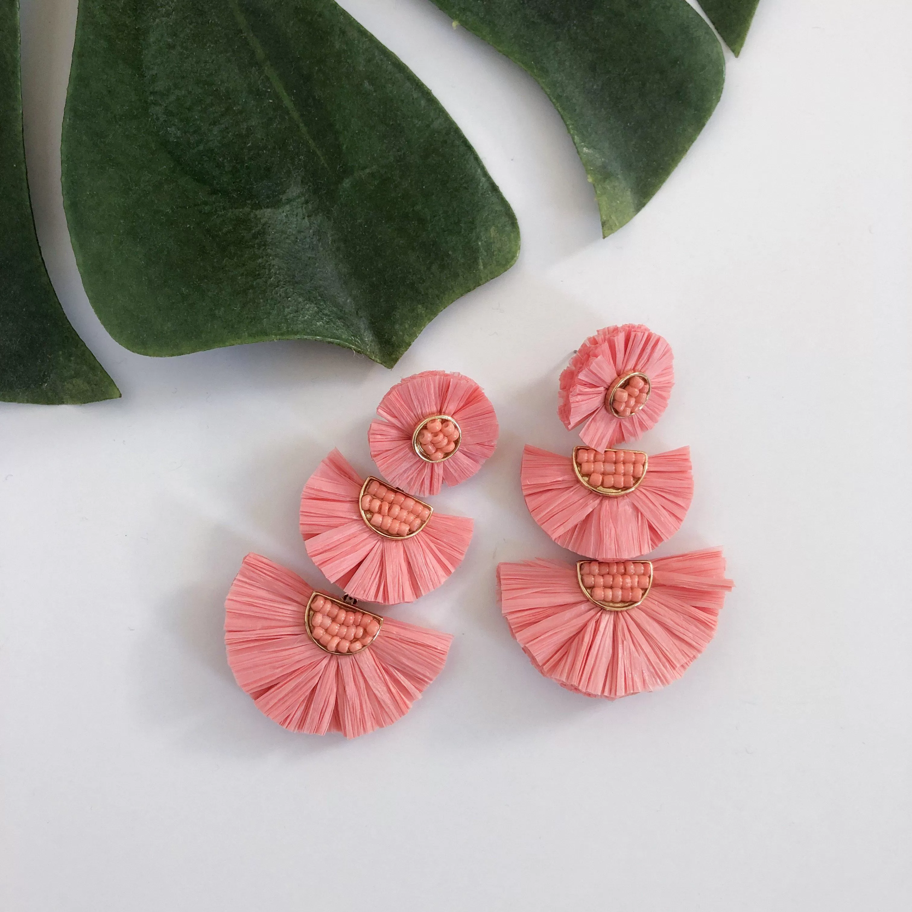 Bellini Raffia Statement Earrings - LAST CHANCE!