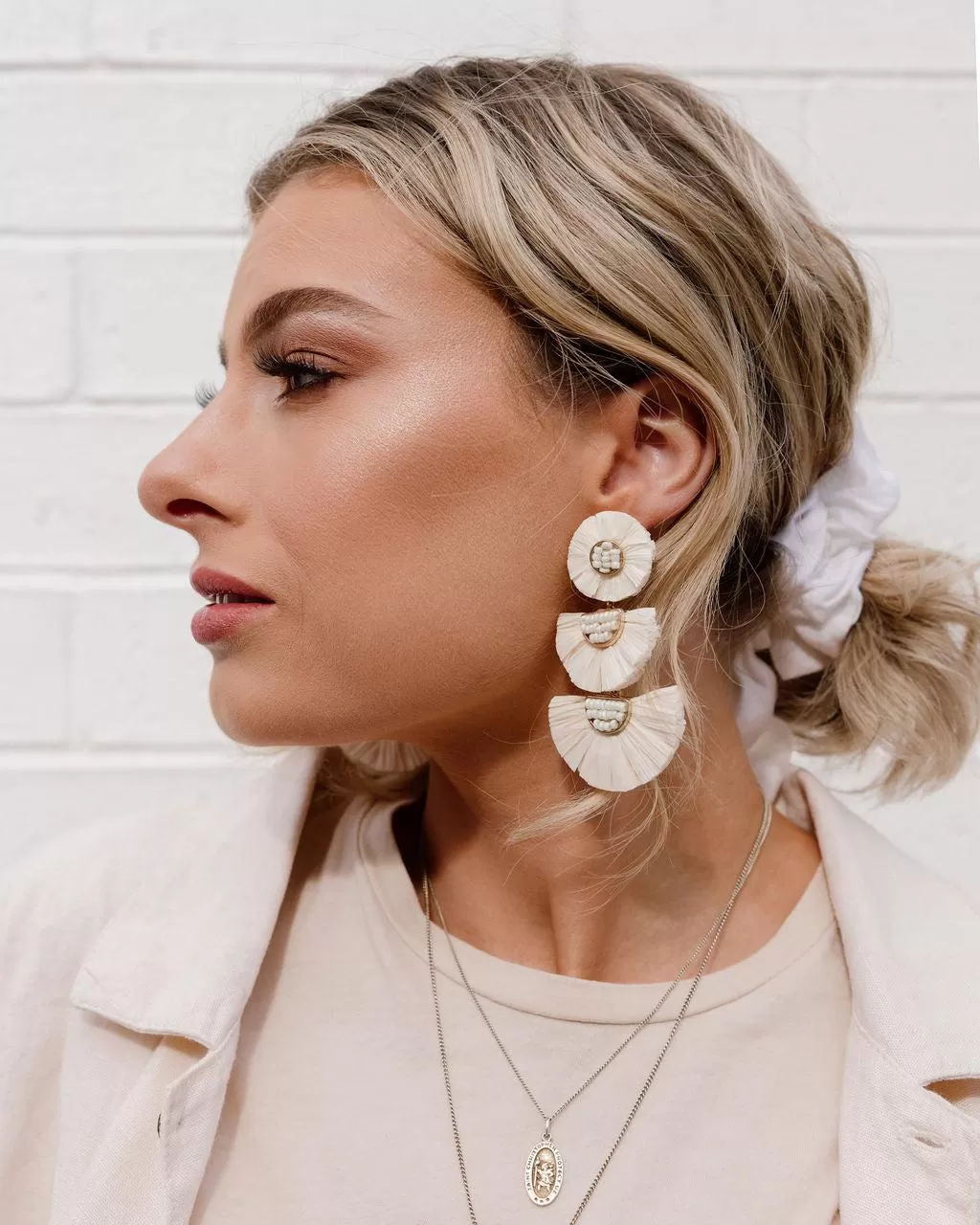 Bellini Raffia Statement Earrings - LAST CHANCE!