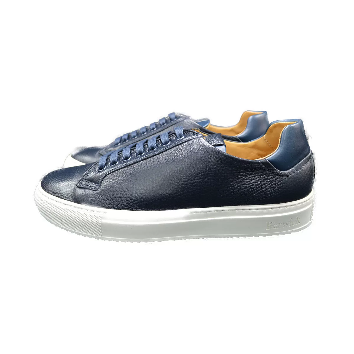 Berwick 1707 Trainer (D571) - Dark Blue Deerskin