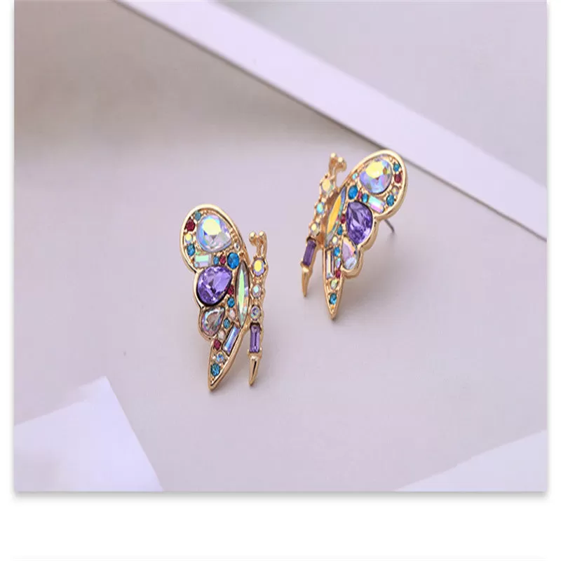 Butterfly Crystal Style Stud Party Wear Earring