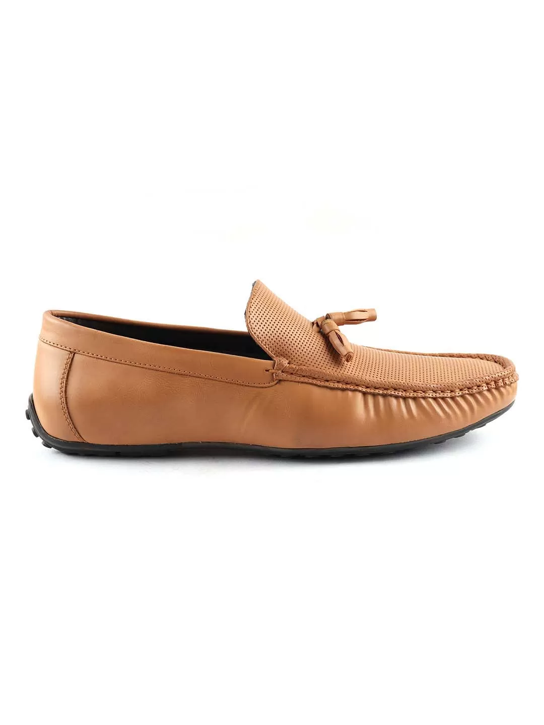 Camel Tassel Loafers