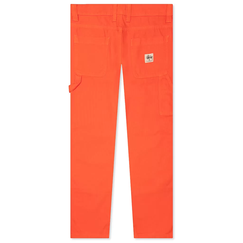 Canvas Work Pant - Orange