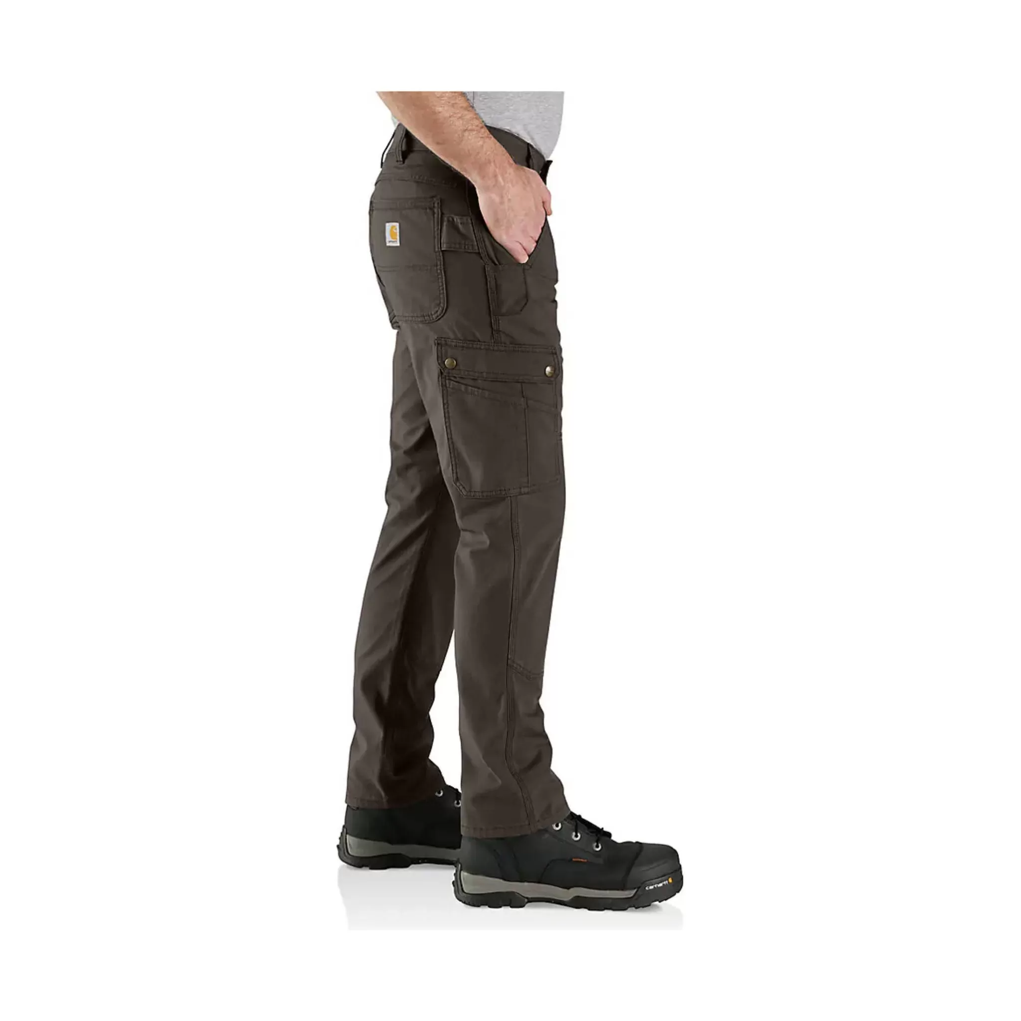 Carhartt Men's Cargo Relaxed Fit Rugged Flex Work Pant - Dark Coffee