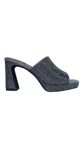 Caviar Jwl Platform -Dark Grey Glitter