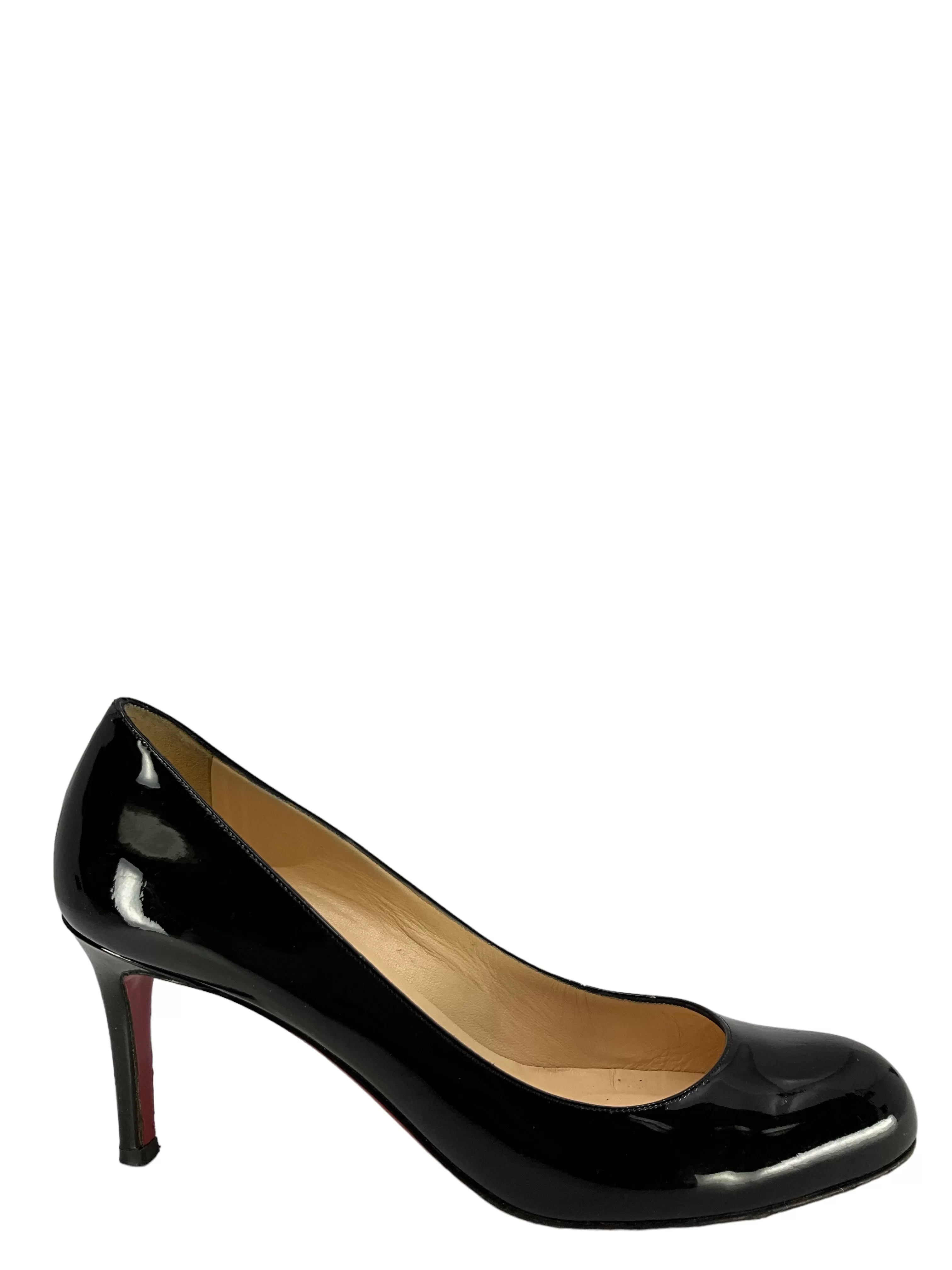 Christian Louboutin Black Patent Leather Pumps Size 7.5