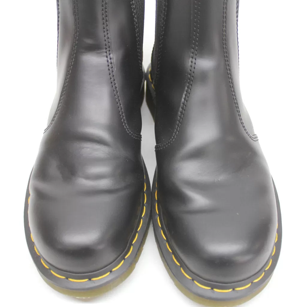 Dr. Martens 2976 Black Unisex Leather Chelsea Twin Gussets Pull on Ankle Boots - UK 6