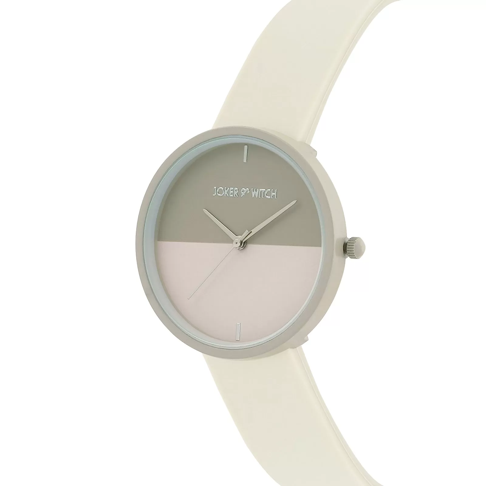 Duet Opalix Beige Silicone Strap Watch