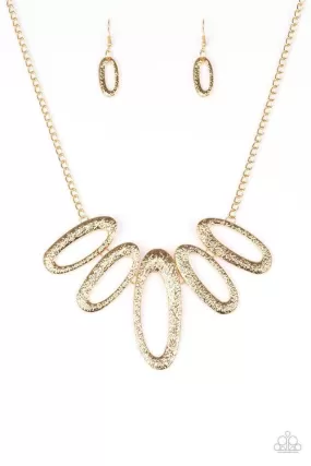 Easy Tigress Gold Necklace - Paparazzi Accessories