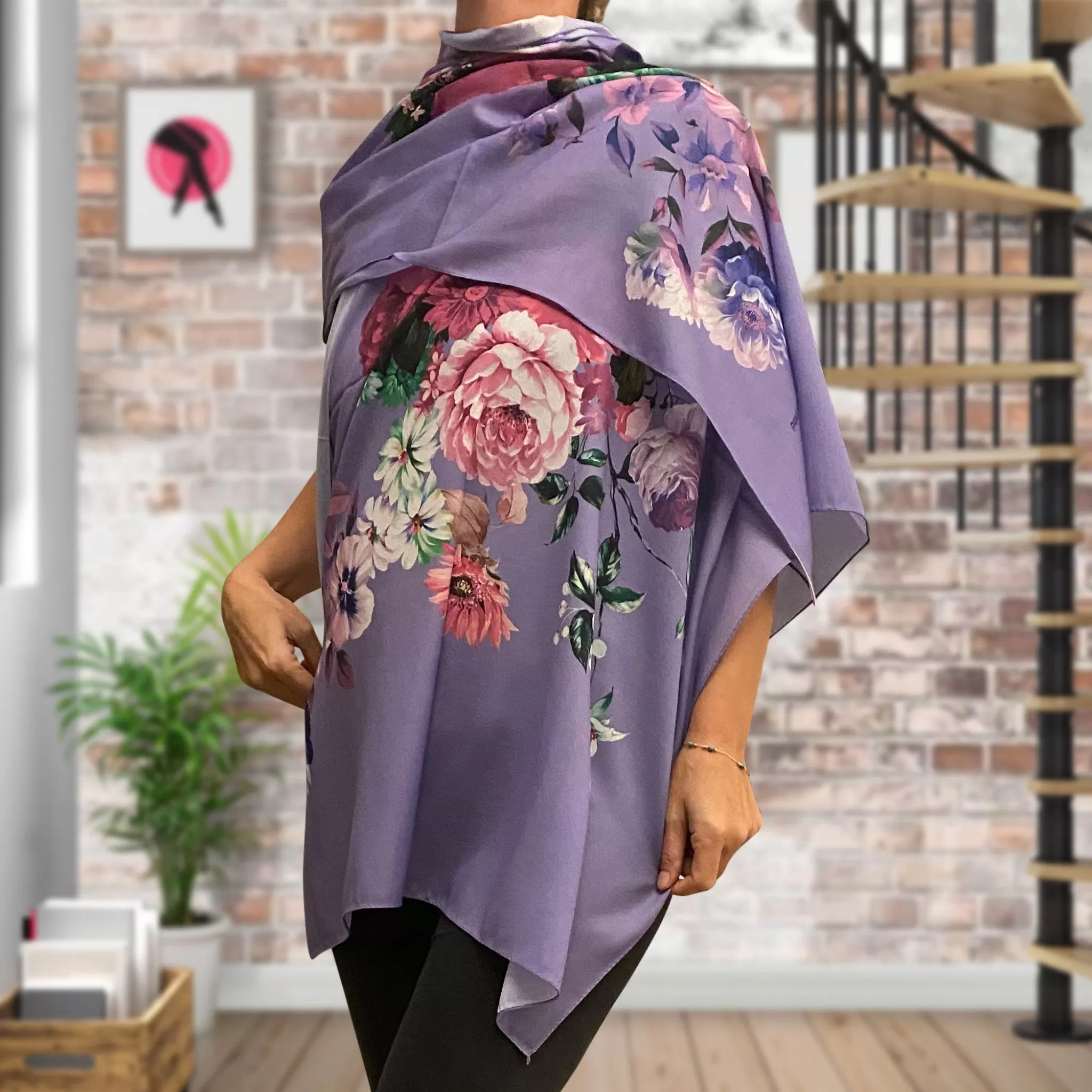 Fashion Tight Flower Patterned Shawls