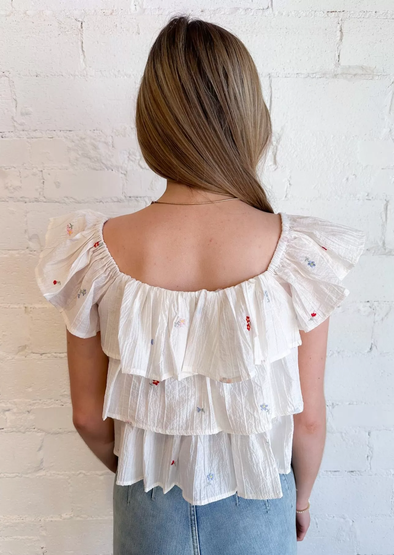 Floral Embroidered Top