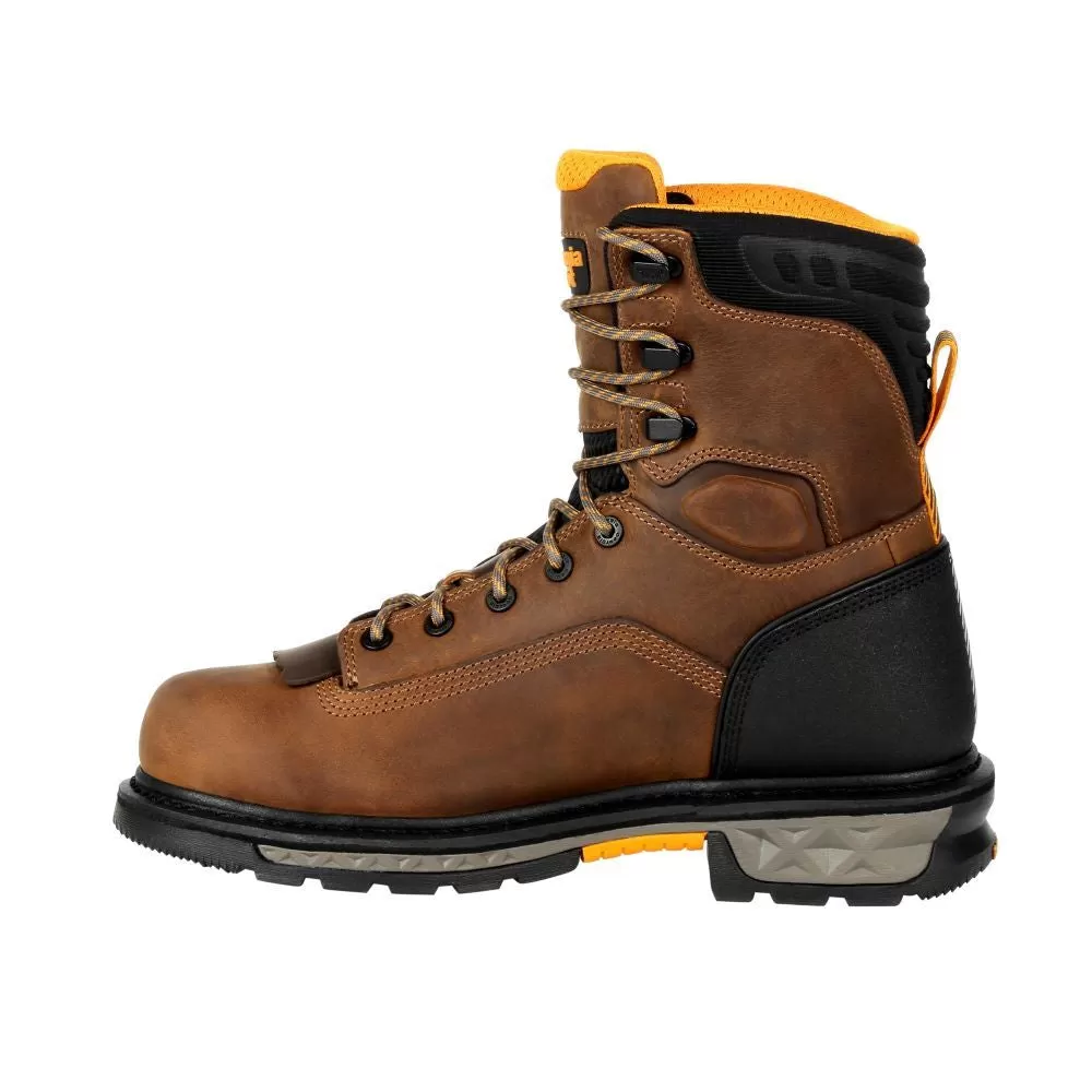 'Georgia Boot' Men's 8" Carbo-Tec LTX EH WP Comp Toe - Brown / Black