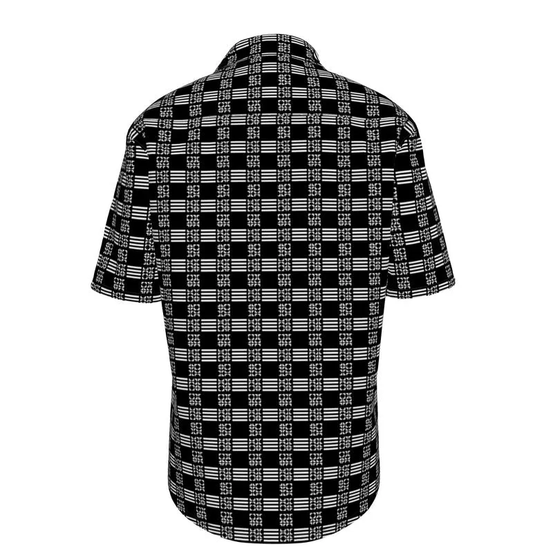 Grid Pattern Short Sleeve Shirt