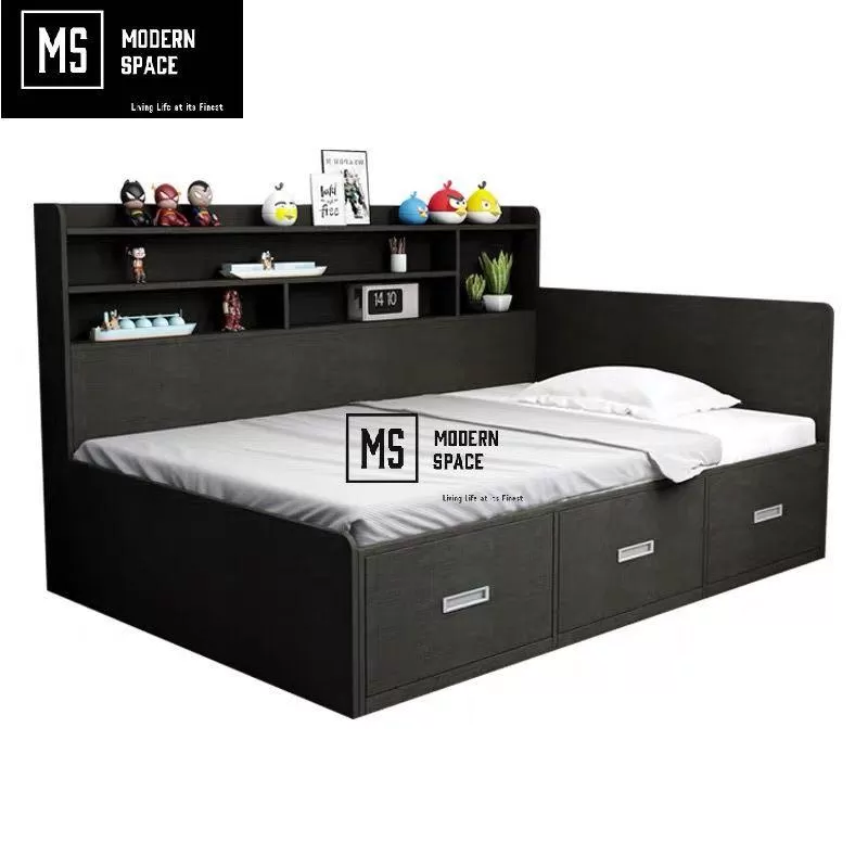 JERICHO Contemporary Storage Bed Frame