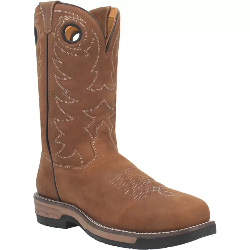 'Laredo' Men's 11 Decker Western Square Steel Toe -  Brown