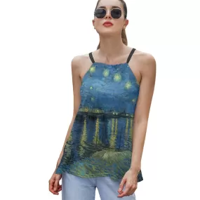 Loose Halter Neck Camisole (N01) Printed Camisole