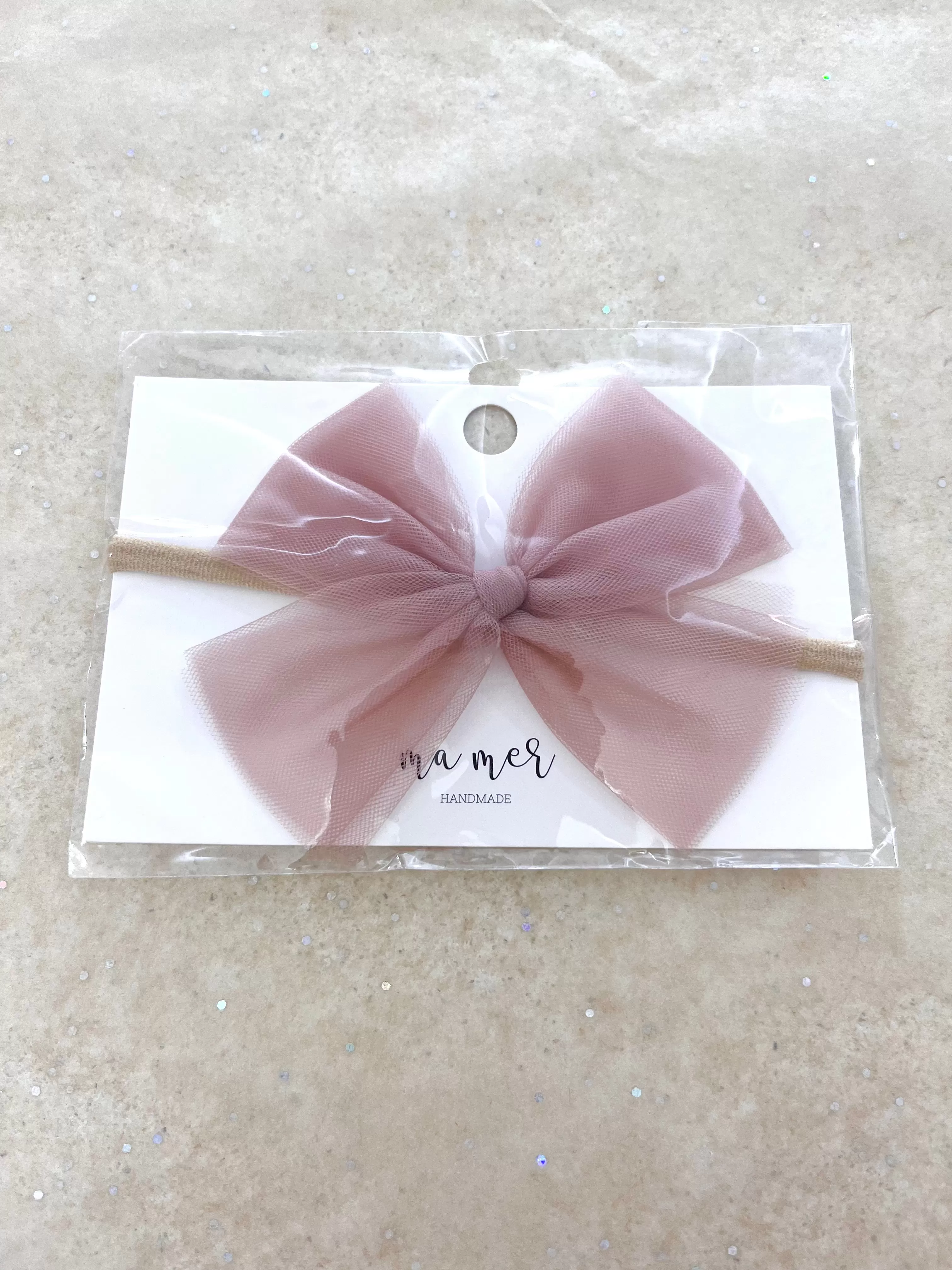 Ma Mer Valentina Bow Elastic Headband ASSTD