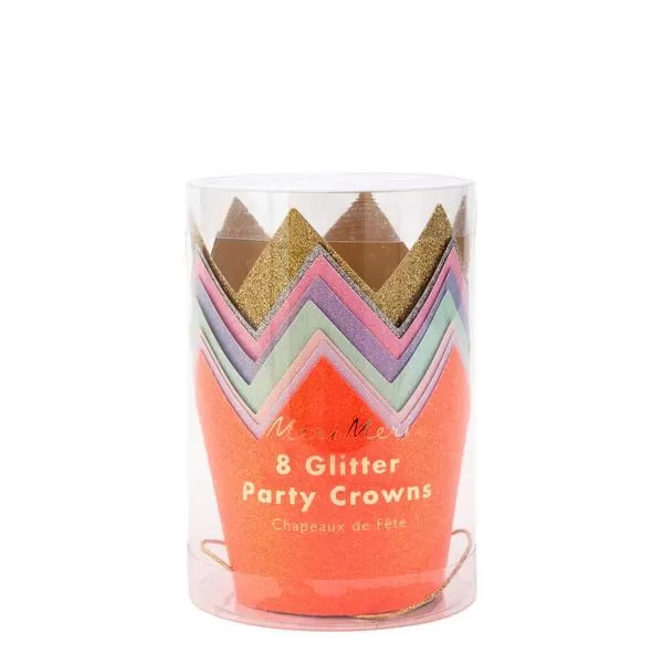 Mini Glitter Party Crowns