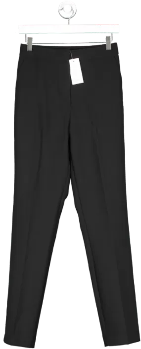 New Look Black Slim Fit Long Length Trousers UK 8