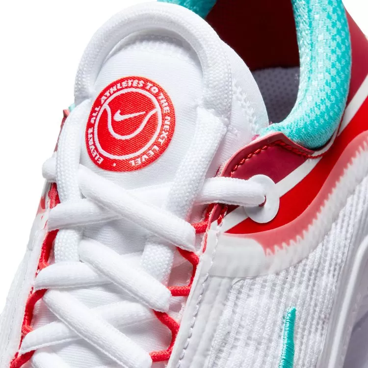 Nike Court Zoom NXT Tennis Shoes - White/Washed Teal/Light Silver