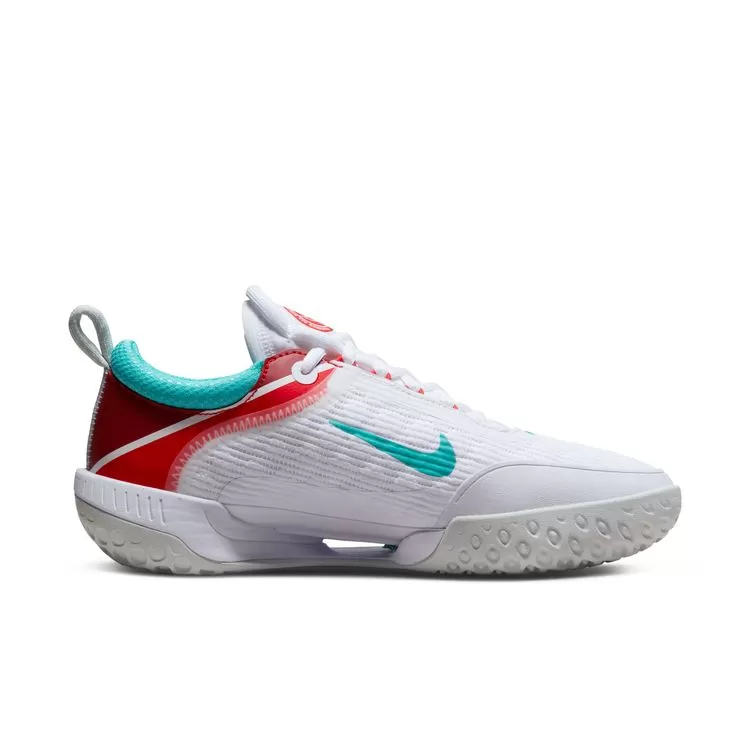 Nike Court Zoom NXT Tennis Shoes - White/Washed Teal/Light Silver