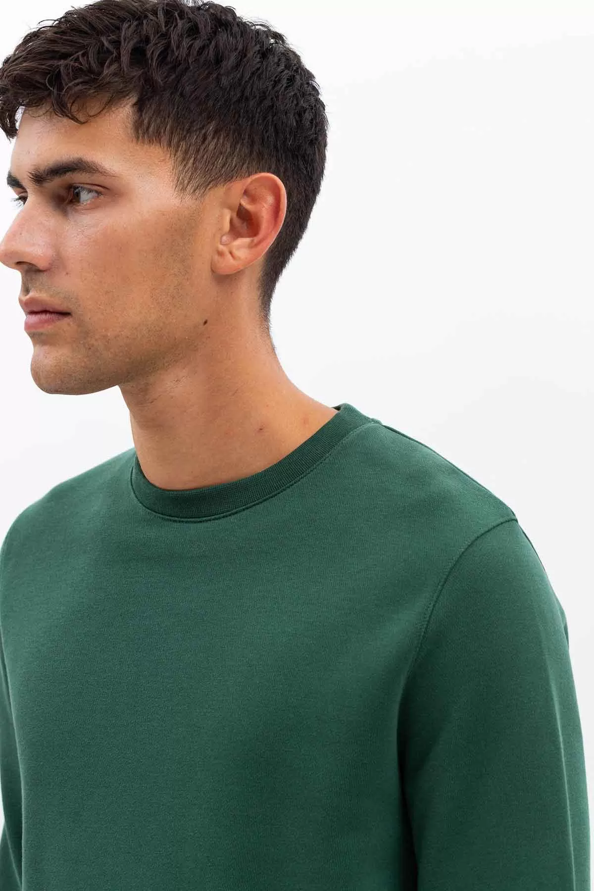 Norse Projects Classic Vagn Crew Sweatshirt in Dartmouth Green