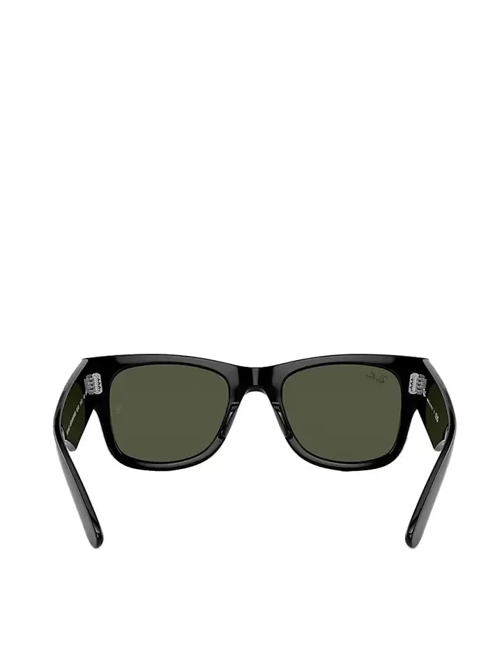 Ray-Ban RB0840S 145 51 Mega Wayfarer Sunglasses Black / Green