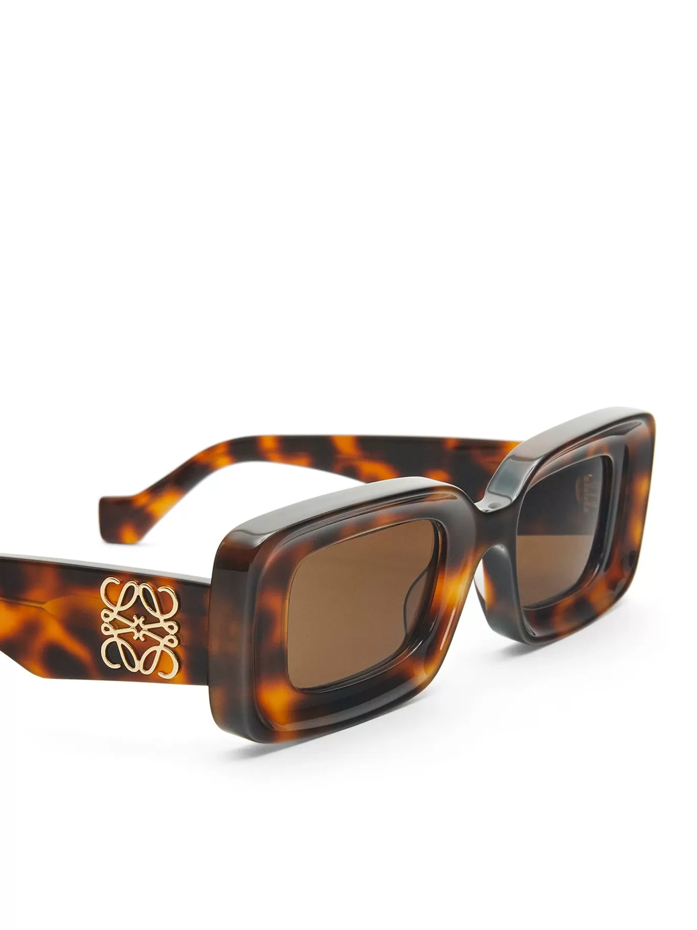 Rectangular sunglasses in acetate