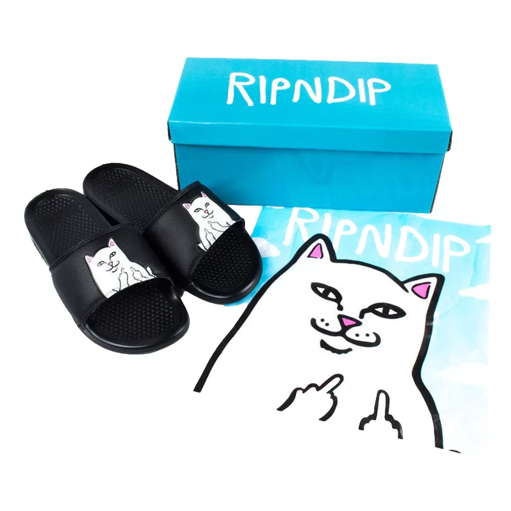 RIPNDIP LORD NERMAL SLIDES-BLACK