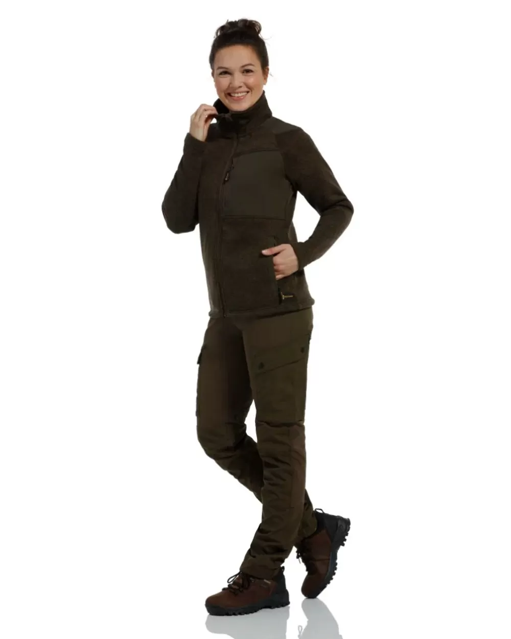 Rovince Womens Coarse Fleece Jacket