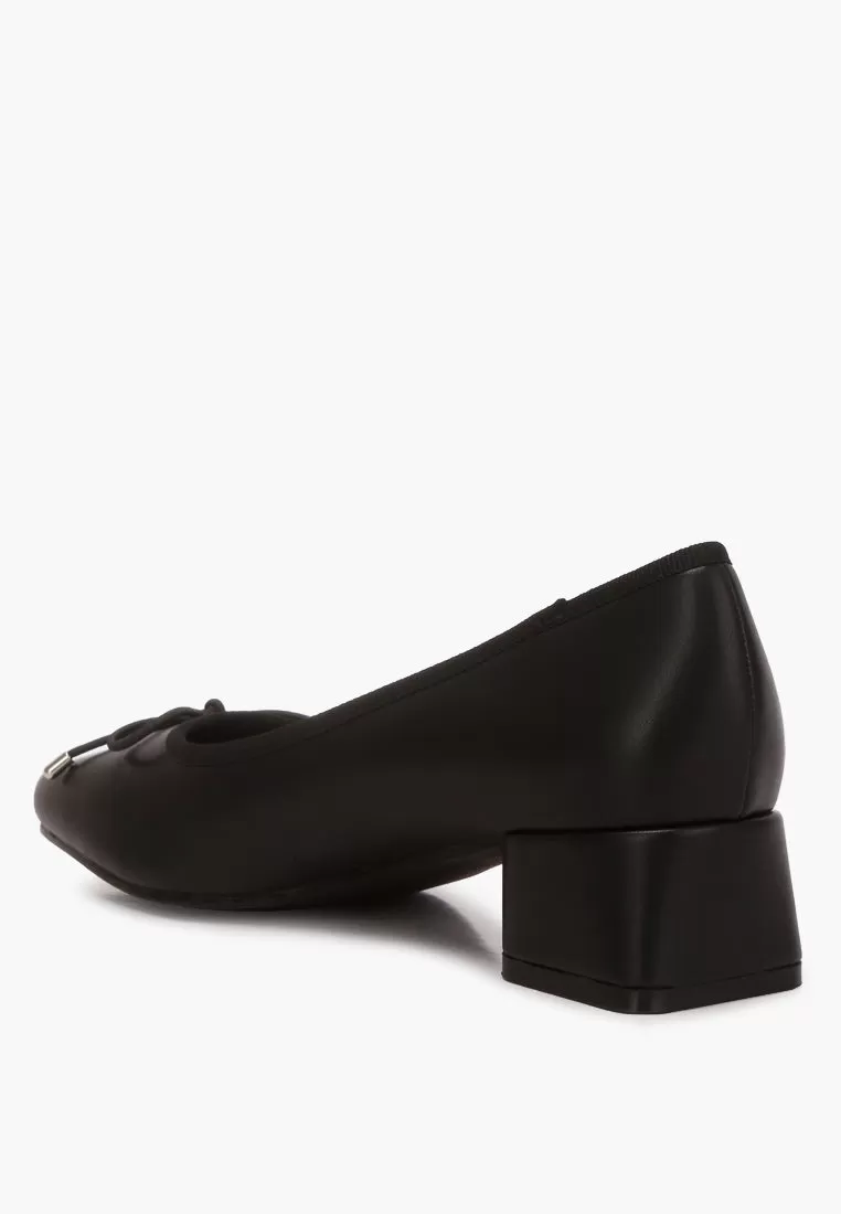 Sienna Low Block Heel Ballerinas