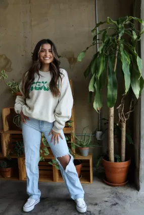 Texas Flower Sand Thrifted Sweatshirt (FINAL SALE)