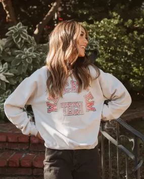 Texas Tech Mega Arch Sand Thrifted Sweatshirt