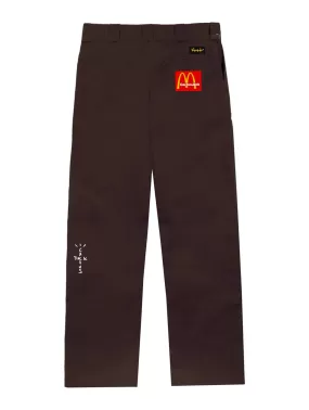 Travis Scott x McDonald's Billions Served Work Pants Brown