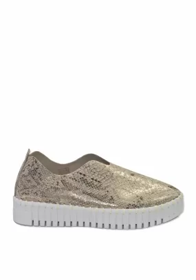 TULIP PLATFORM SHOE (WHEAT/PYTHON) - ILSE JACOBSEN