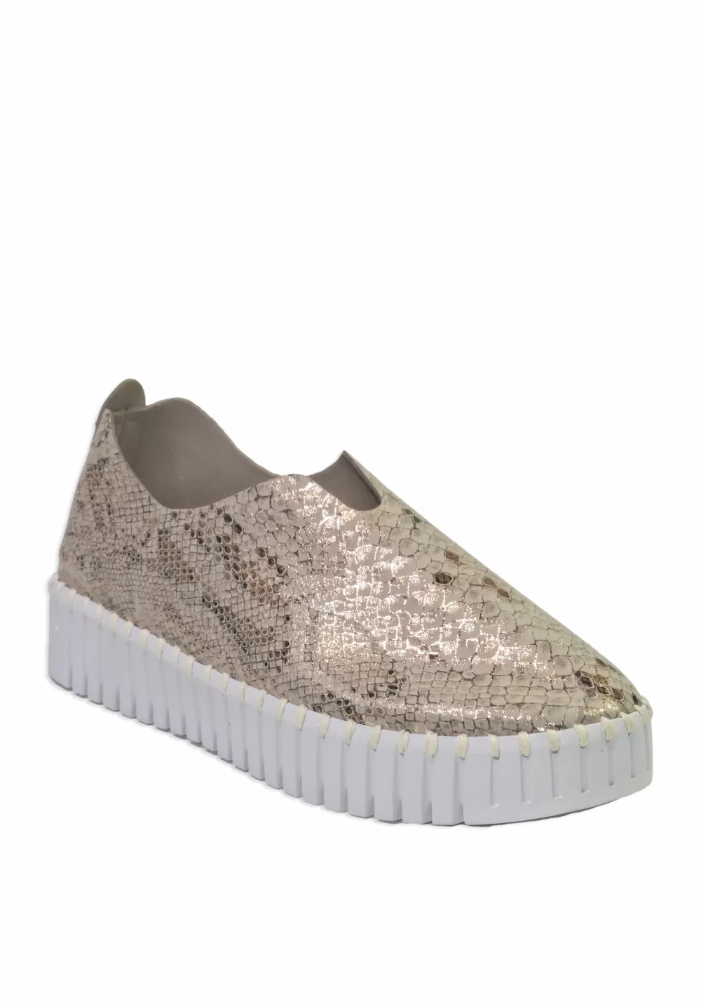 TULIP PLATFORM SHOE (WHEAT/PYTHON) - ILSE JACOBSEN