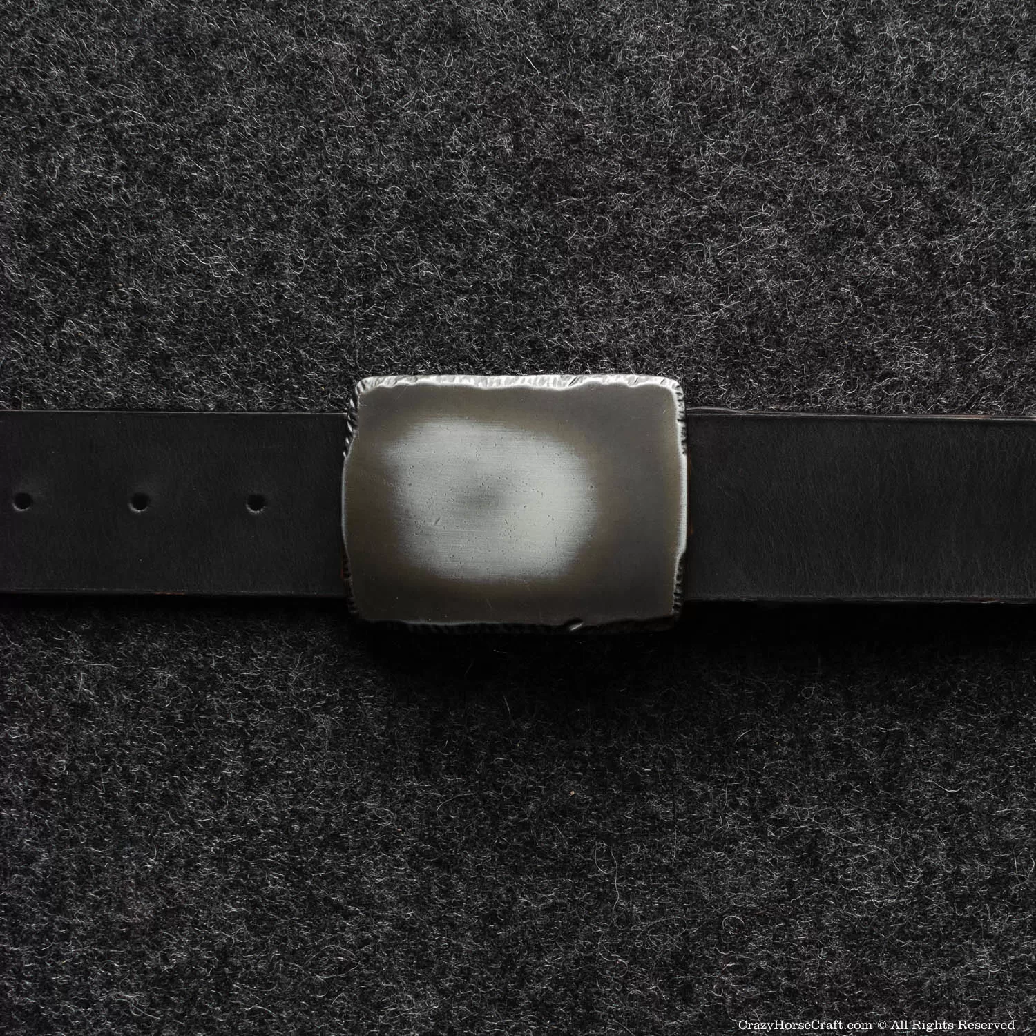 Vegetable Tanned Leather Belt | Carbon Black