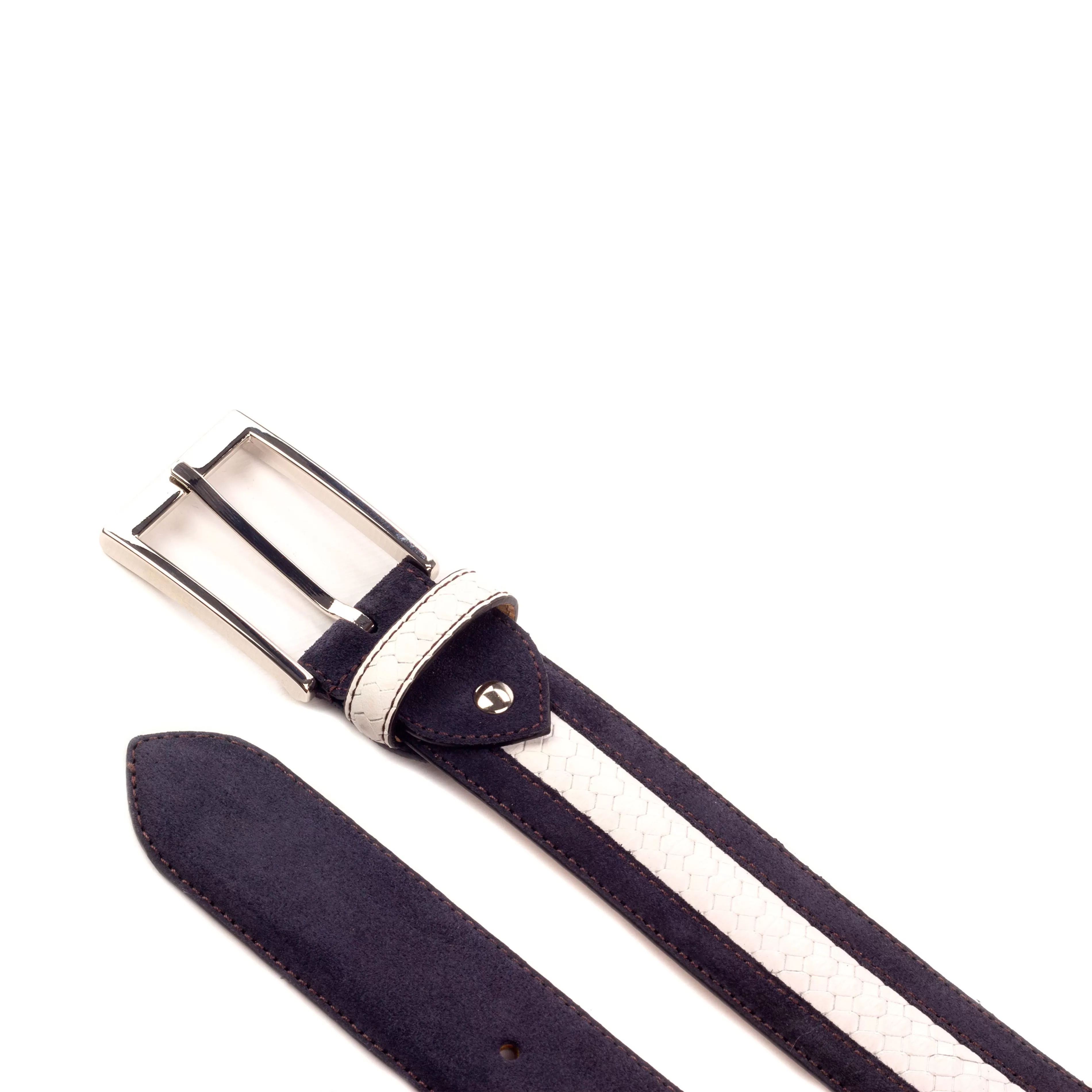 Venice Belt Navy Lux Suede