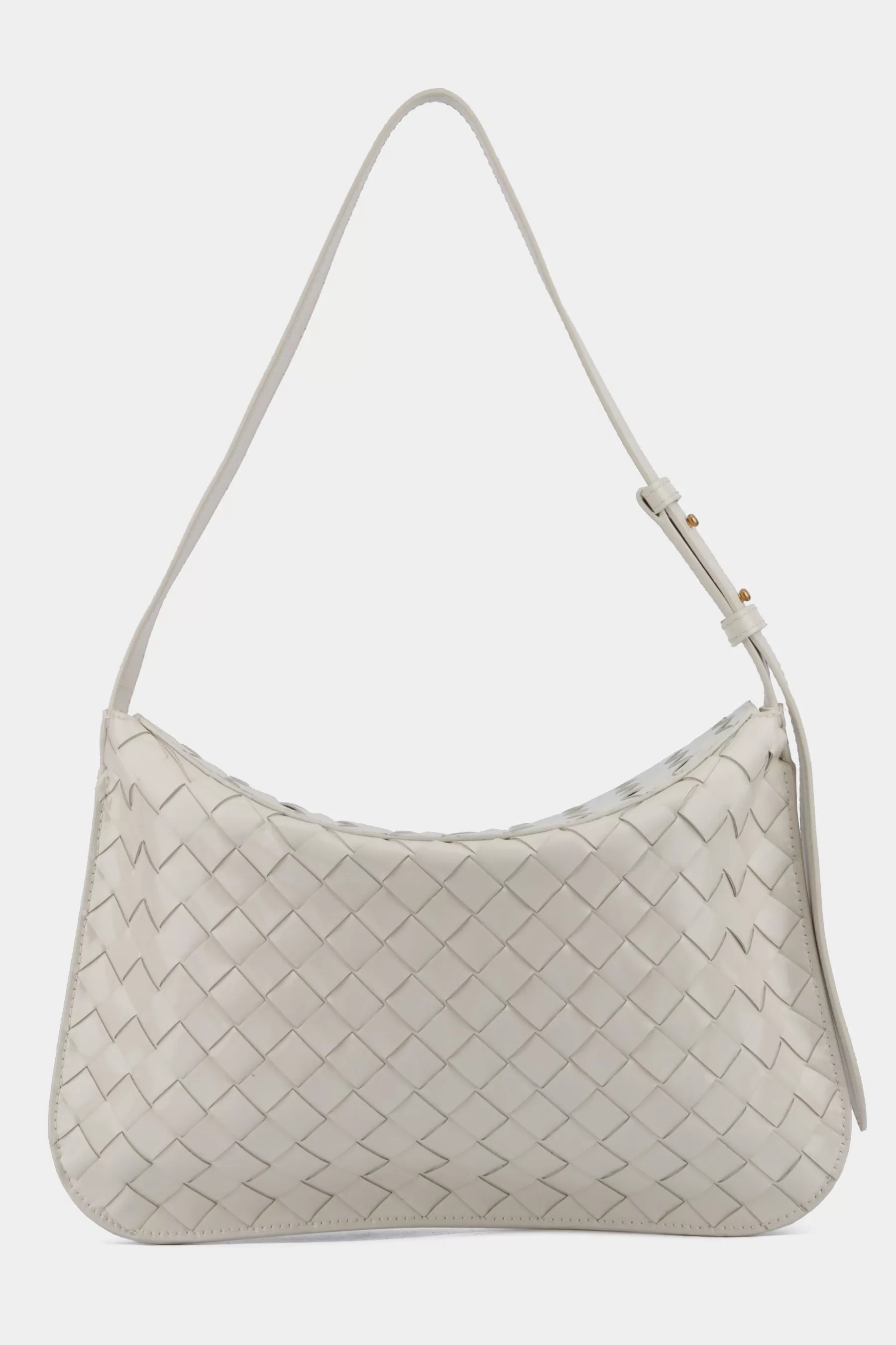 Woven Flap Shoulder Bag